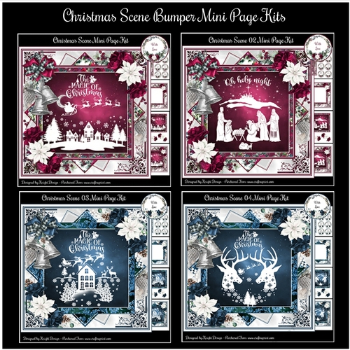 Christmas Scene Bumper Mini Page Kits