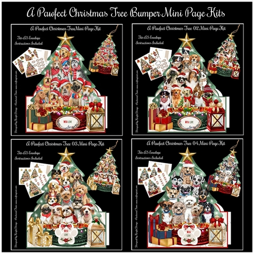 A Pawfect Christmas Tree Bumper Mini Page Kits
