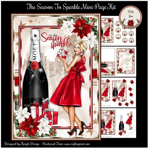 Tis The Season To Sparkle Mini Page Kit