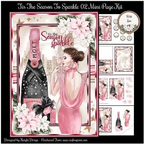Tis The Season To Sparkle 02 Mini Page Kit