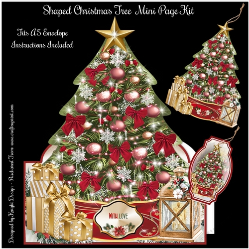 Shaped Christmas Tree Mini Page Kit