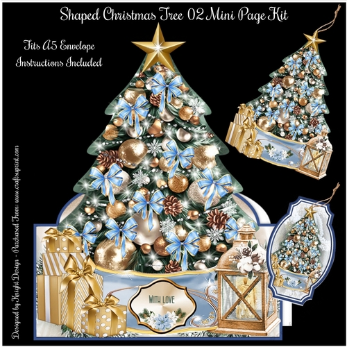 Shaped Christmas Tree 02 Mini Page Kit