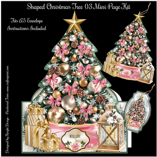 Shaped Christmas Tree 03 Mini Page Kit