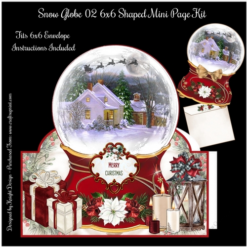 Snow Globe 02 6x6 Shaped Mini Page Kit