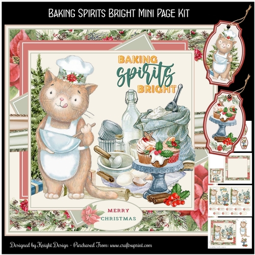 Baking Spirits Bright Mini Page Kit