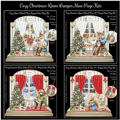 Cozy Christmas Room Bumper Mini Page Kits