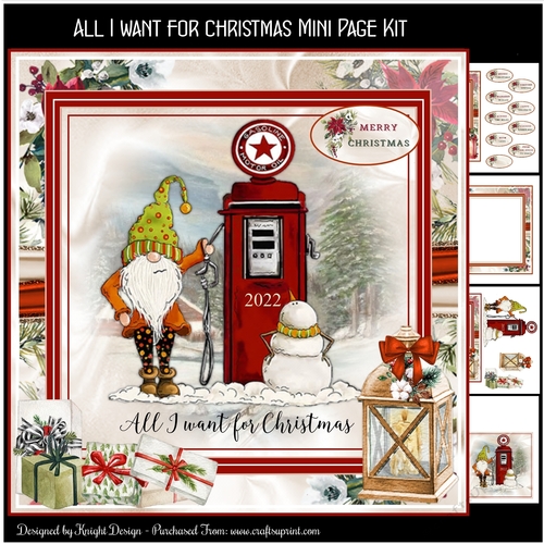All I Want For Christmas Mini Page Kit