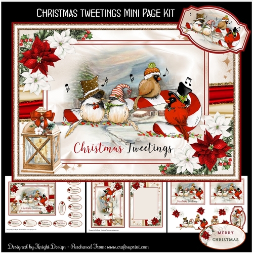 Christmas Tweetings Mini Page Kit