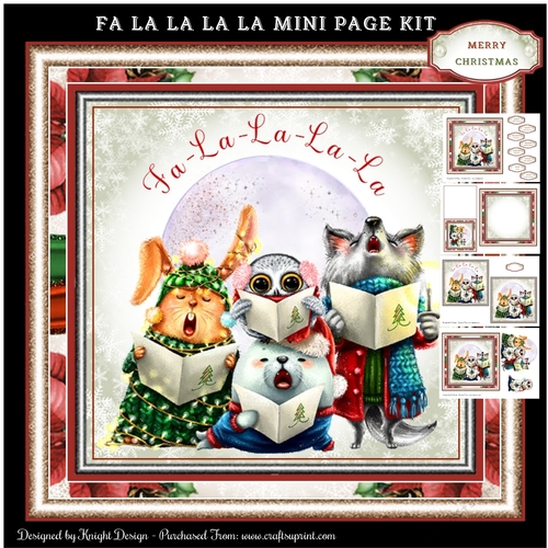 Fa La La La La Mini Page Kit