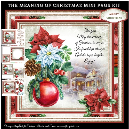 The Meaning Of Christmas Mini Page Kit