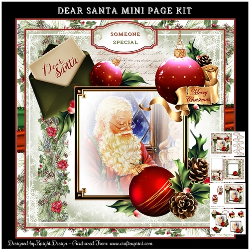Dear Santa Mini Page Kit