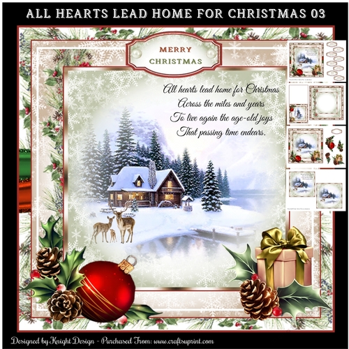 All Hearts Lead Home For Christmas 03 Mini Page Kit