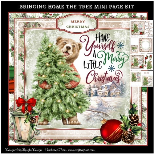 Bringing Home The Tree Mini Page Kit