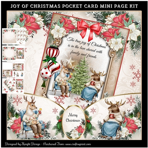 The Joy Of Christmas Pocket Card Mini Page Kit