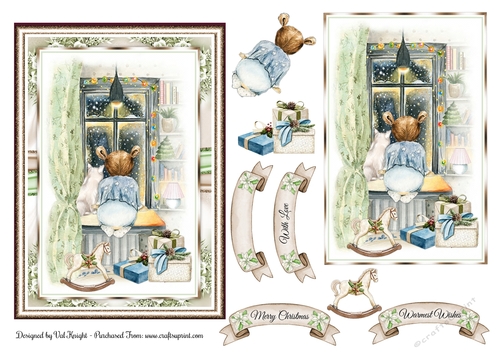 Christmas Cutie 2 5x7 Card Front