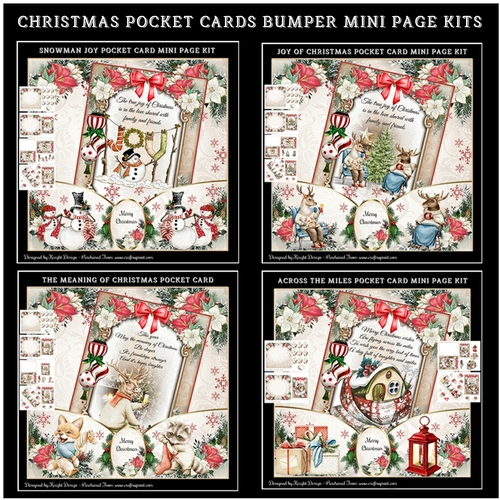 Christmas Pocket Cards Bumper Mini Page Kits