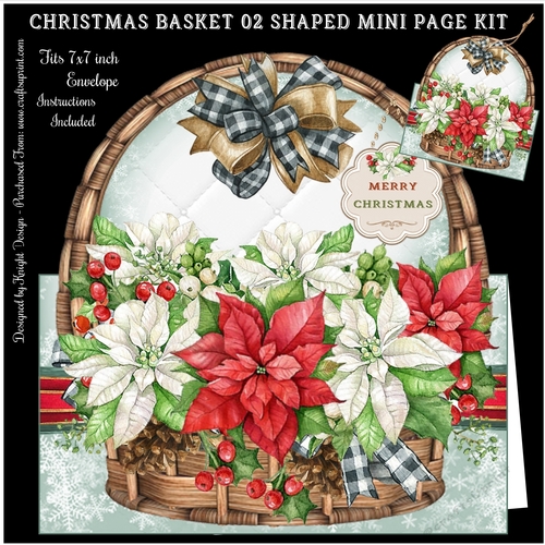 Christmas Basket 02 Shaped Mini Page Kit