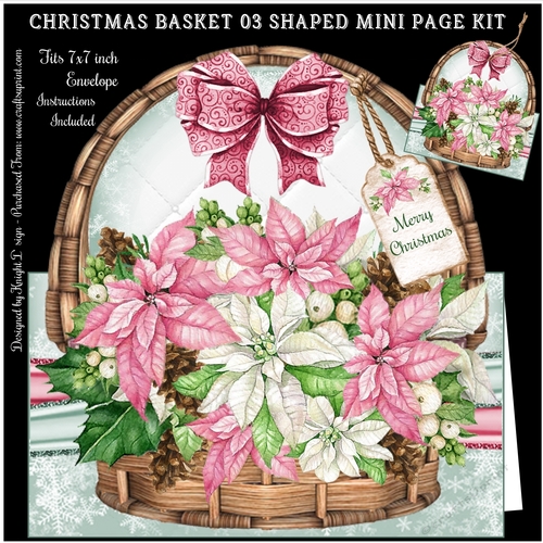Christmas Basket 03 Shaped Mini Page Kit