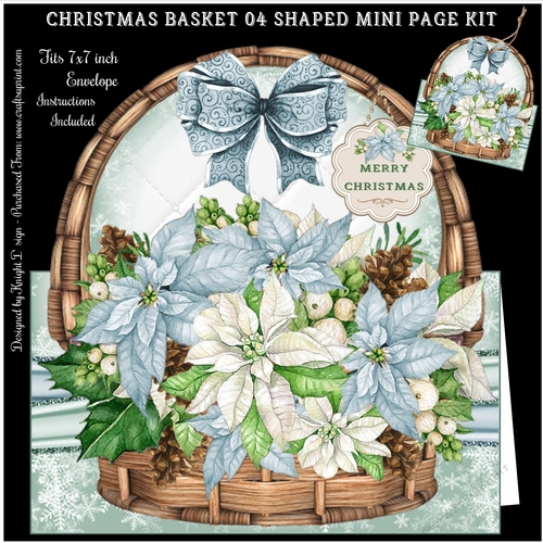 Christmas Basket 04 Shaped Mini Page Kit