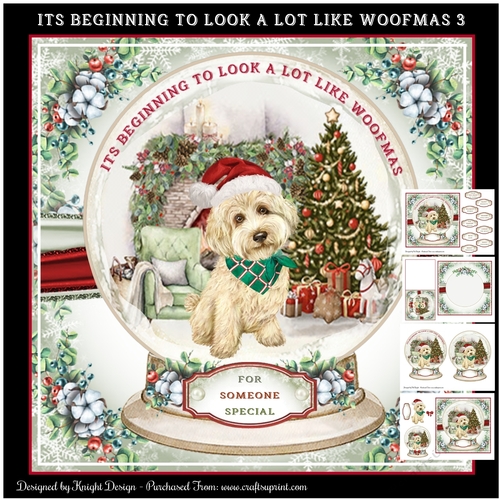 Its Beginning To Look A Lot Like Woofmas Mini Page Kit 3