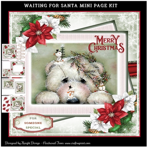 Waiting For Santa Mini Page Kit
