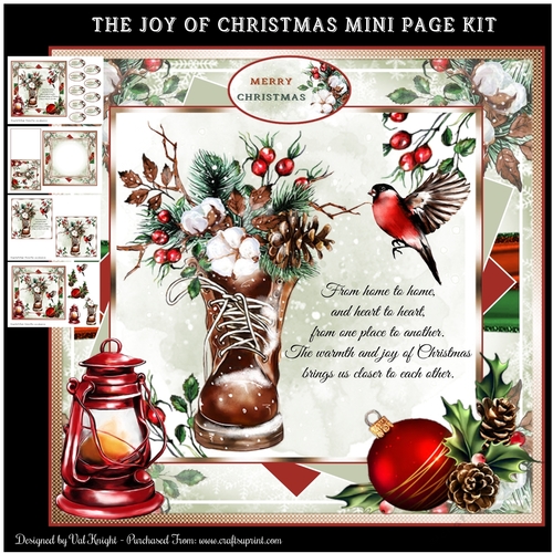 The Joy Of Christmas Mini Page Kit