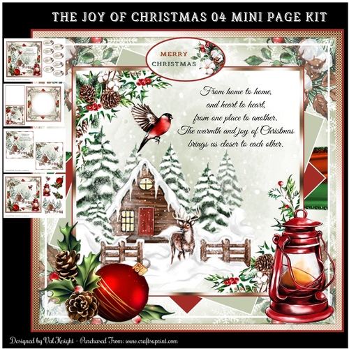 The Joy Of Christmas 04 Mini Page Kit
