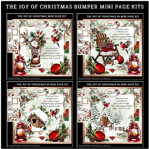 The Joy Of Christmas Bumper Mini Page Kits