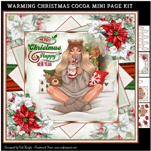 Warming Christmas Cocoa Mini Page Kit