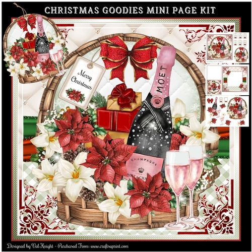 Christmas Goodies Basket Mini Page Kit