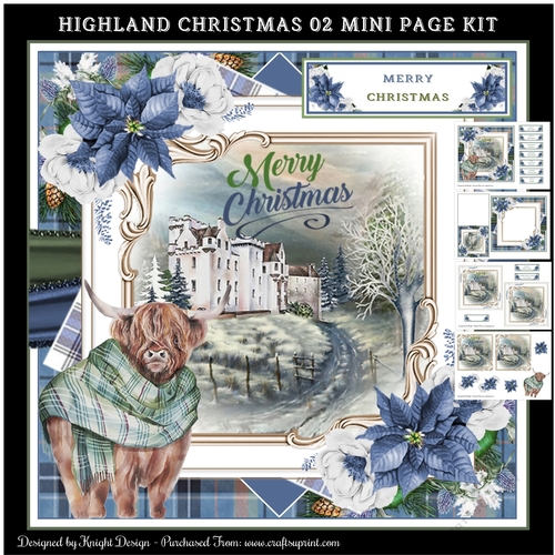 Highland Christmas 02 Mini Page Kit
