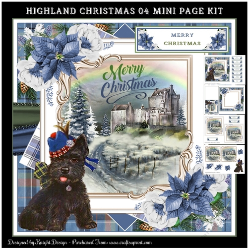 Highland Christmas 04 Mini Page Kit