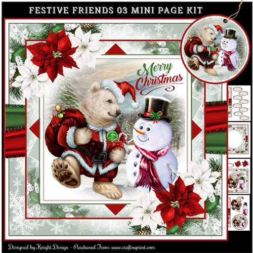 Festive Friends 03 Mini Page Kit