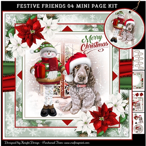 Festive Friends 04 Mini Page Kit