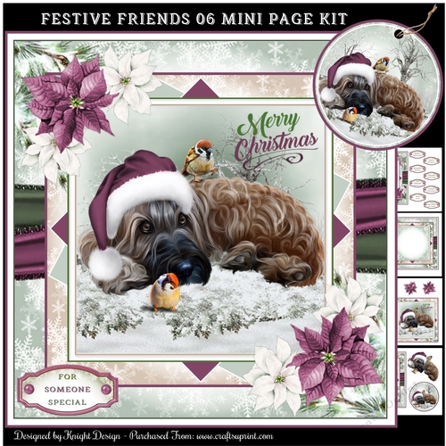 Festive Friends 06 Mini Page Kit