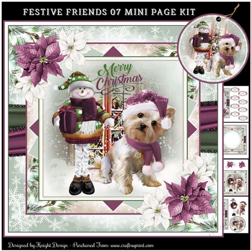 Festive Friends 07 Mini Page Kit
