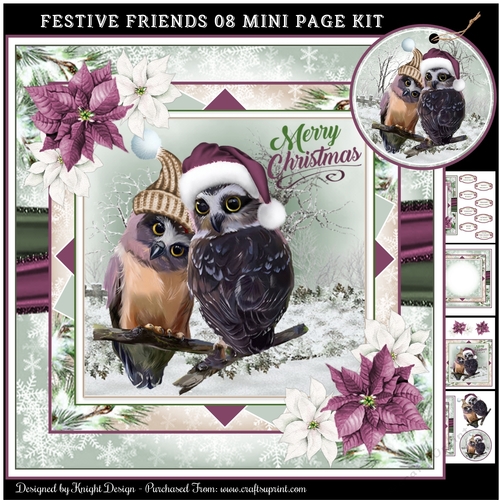 Festive Friends 08 Mini Page Kit