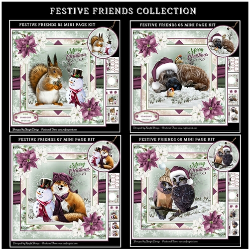 Festive Friends Collection Mini Page Kits