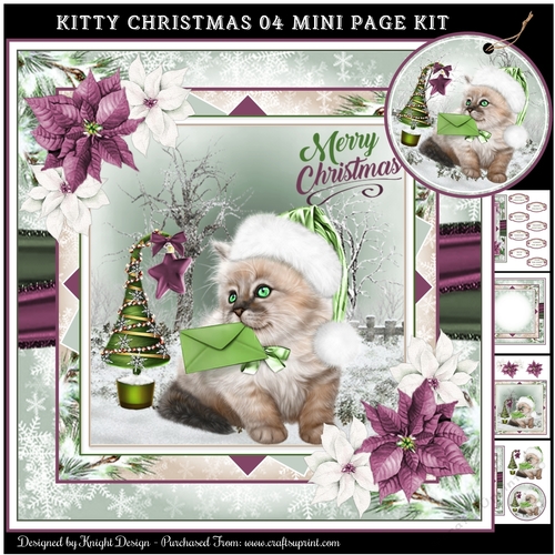 Kitty Christmas 04 Mini Page Kit