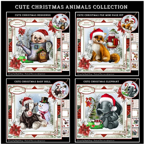 Cute Christmas Animals Collection