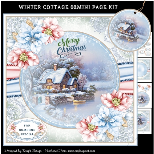 Winter Cottage 02 Mini Page Kit