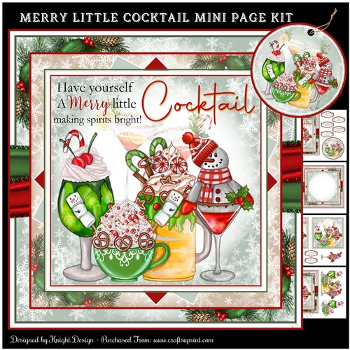 Have Yourself A Merry Little Cocktail Mini Page Kit