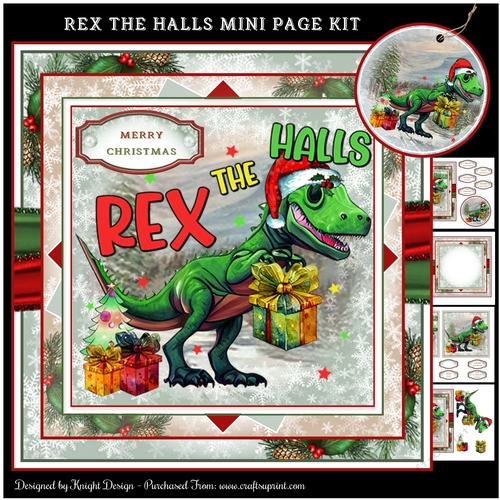 Rex The Halls Mini Page Kit