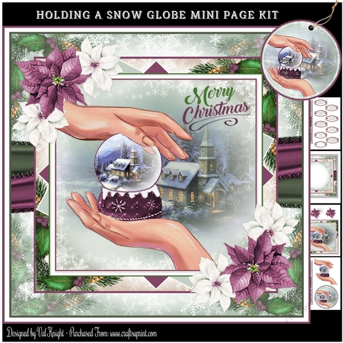 Holding A Snow Globe Mini Page Kit