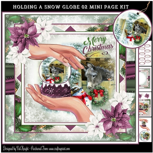 Holding A Snow Globe 02 Mini Page Kit