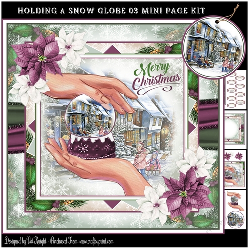 Holding A Snow Globe 03 Mini Page Kit