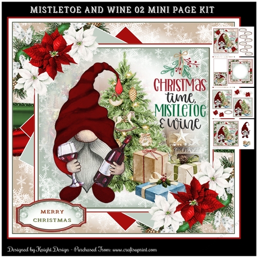 Mistletoe & Wine 02 Mini Page Kit