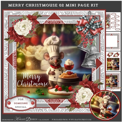 Merry Christmouse 02 Mini Page Kit 