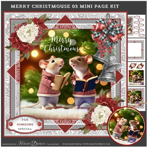 Merry Christmouse 03 Mini Page Kit 
