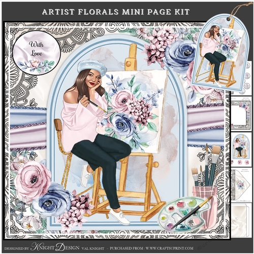Artist Florals Mini Page Kit